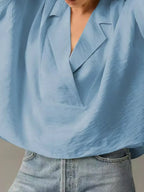 Collared Neck Half Sleeve Blouse (11)