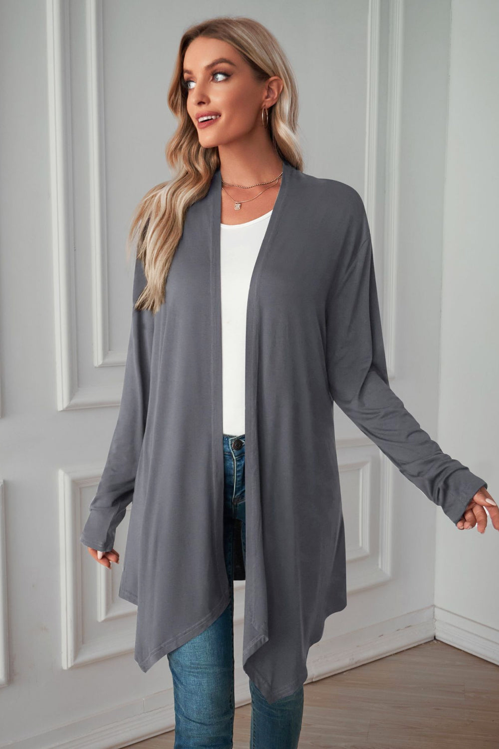 Open Front Long Sleeve Cardigan (23)