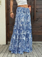 Paisley Print Maxi Skirt (11)