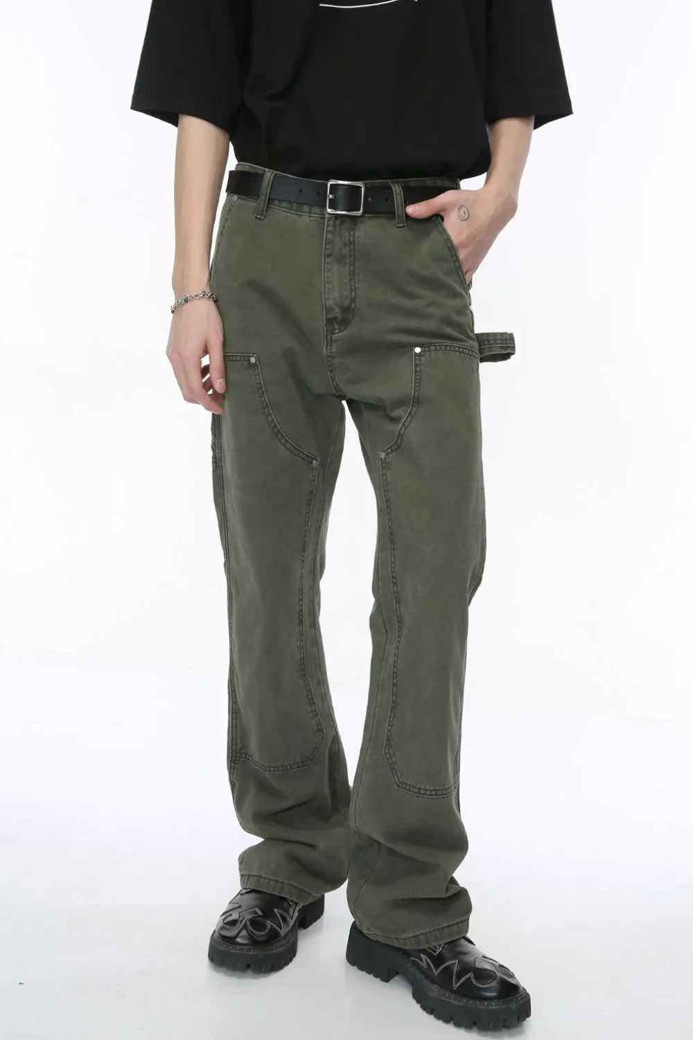 Mid Rise Baggy Jeans Pockets (3)