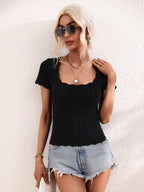 Scalloped Hem Square Neck Knit Top (9)