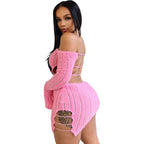 Chest Wrap Hollow Backless High Waist Slit Dress photo 15