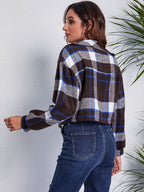 Plaid Button Front Jacket Pockets (17)