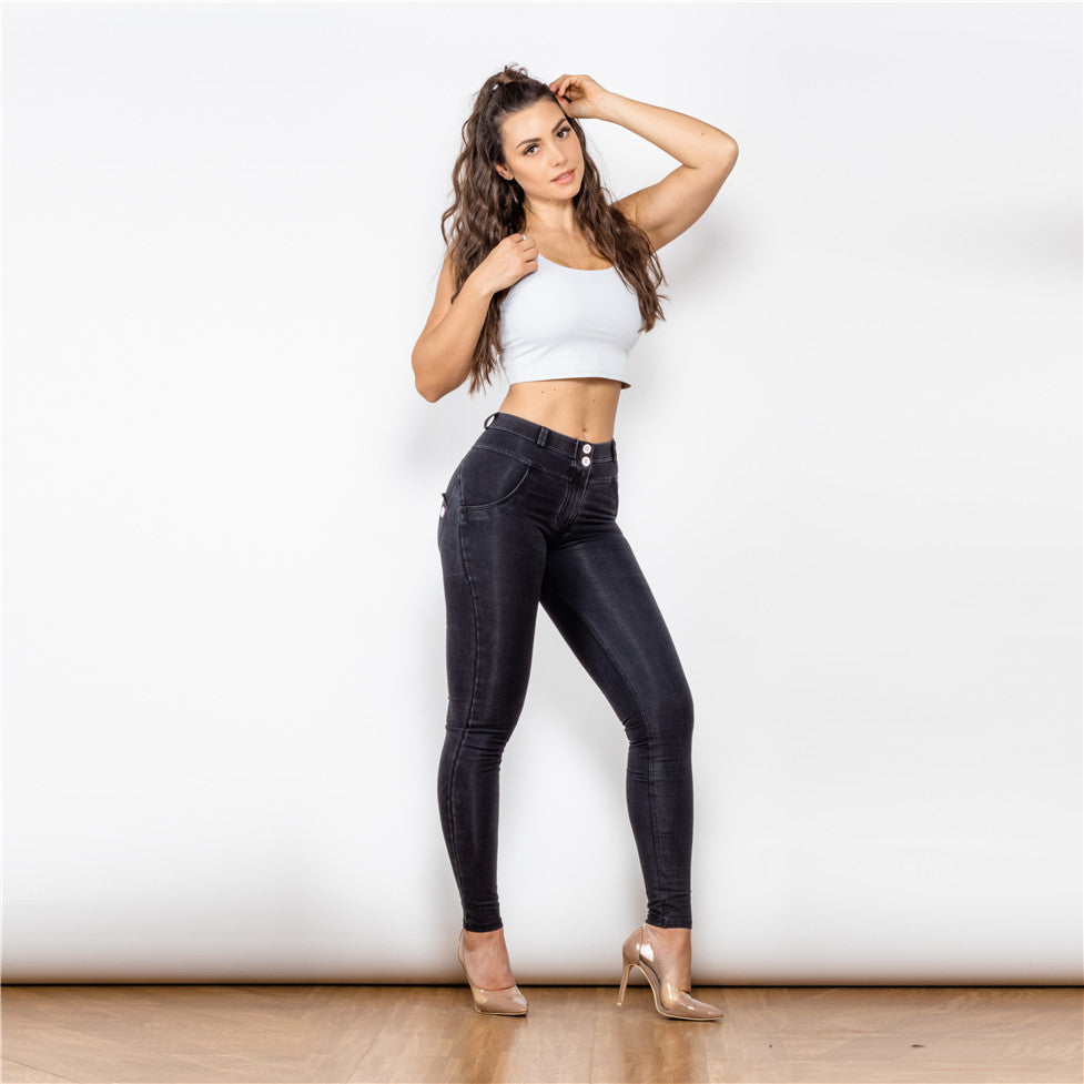 Melody Sretch Boyfriend Jean Straight Leg Jeans Denim photo 1