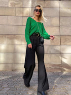 Wide Leg Pleated Pants (10)