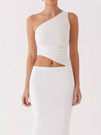 Full Size One-shoulder Top Maxi Skirt Set Plus (19)