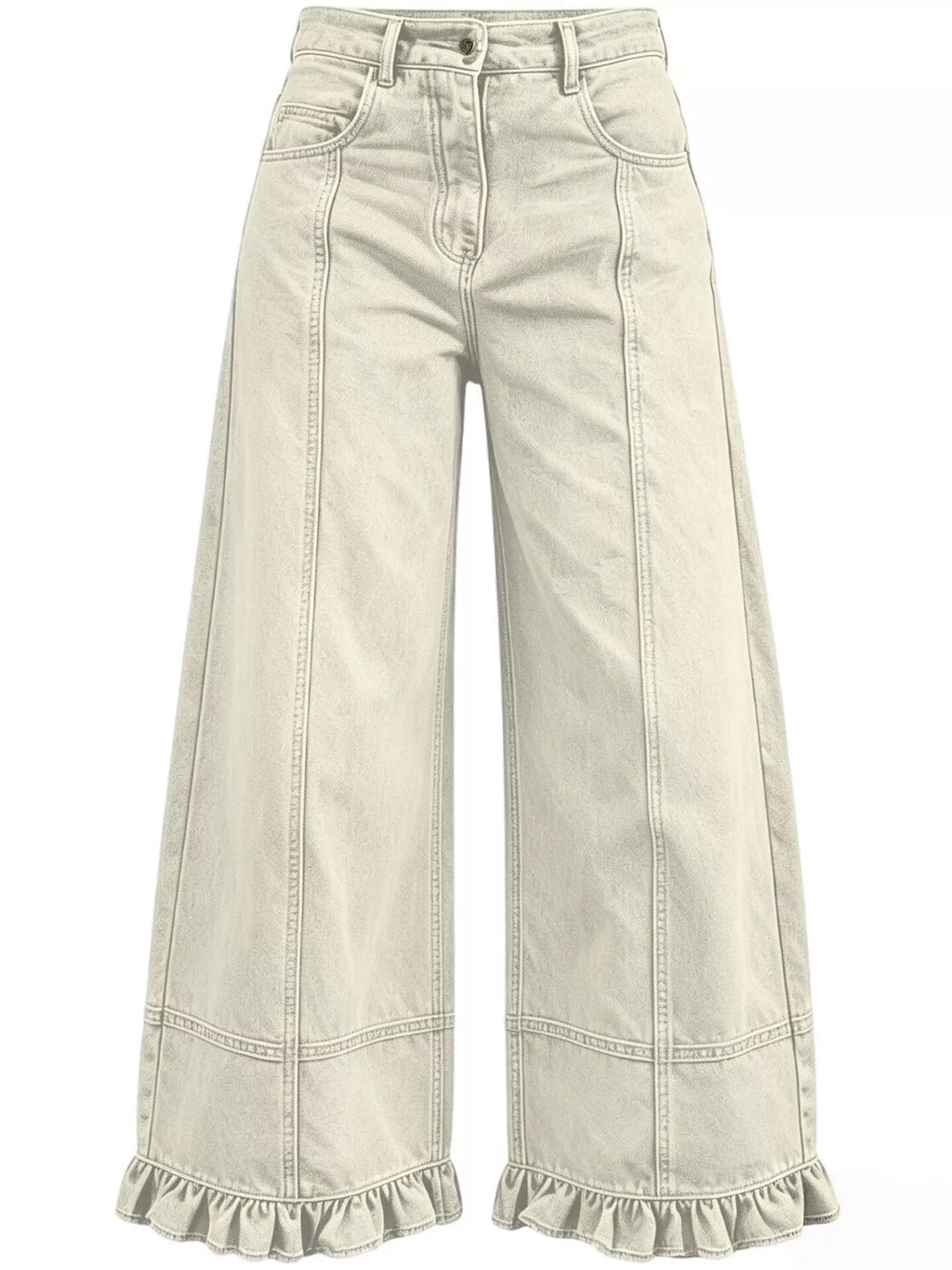 Full Size High-waisted Wide-leg Ruffled Hem Jeans Plus (19)
