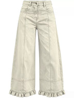 Full Size High-waisted Wide-leg Ruffled Hem Jeans Plus (19)