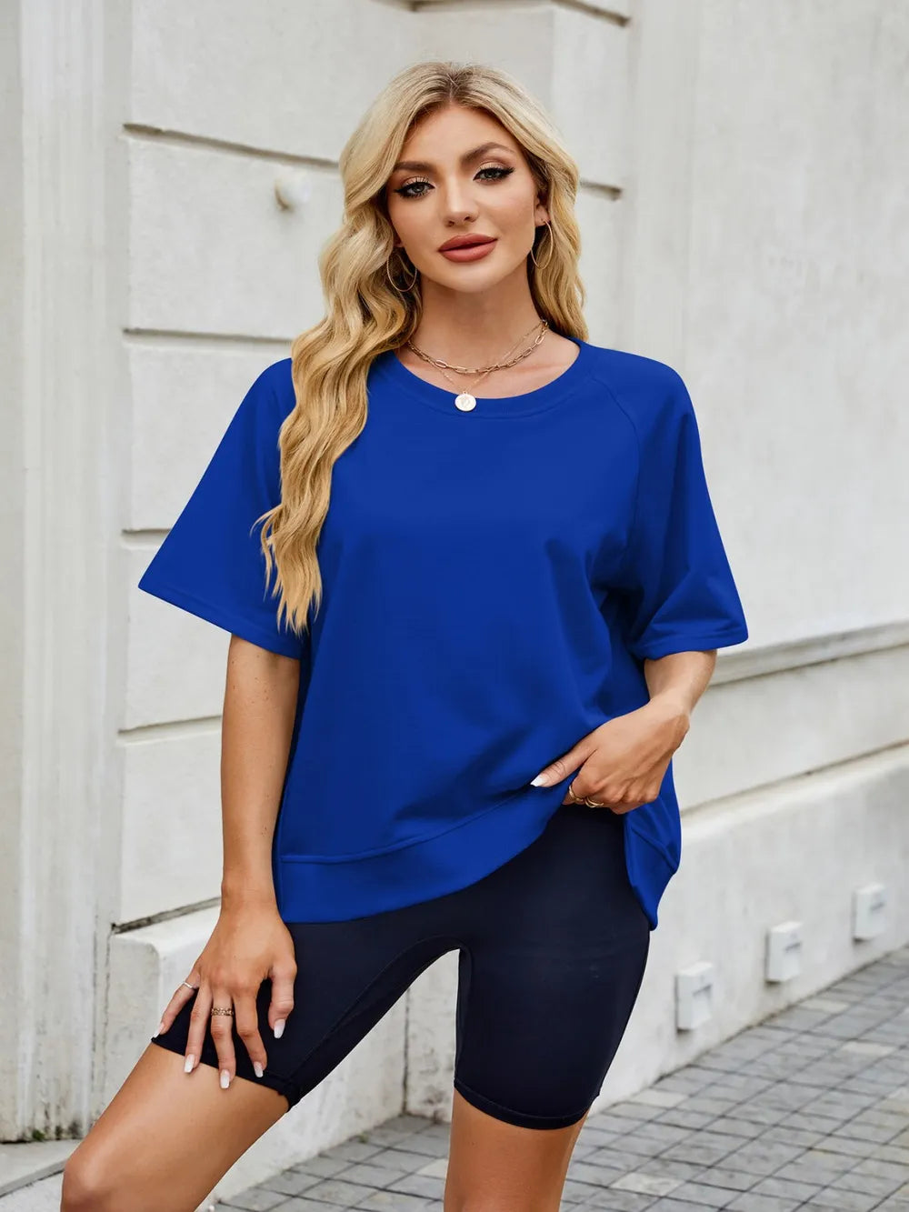 Round Neck Short Sleeve T-shirt (26)