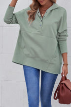 Quarter-snap Dropped Shoulder Hoodie (23)