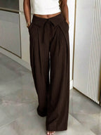 High-waisted Wide-leg Pinstripe Pants (10)