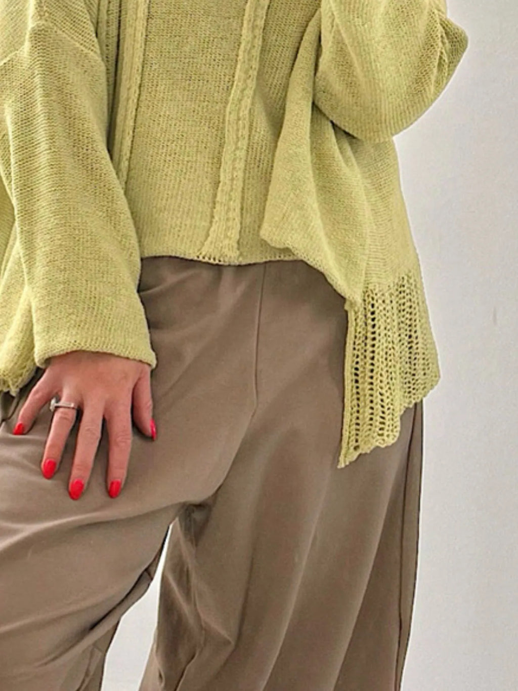 High-low Drop Shoulder Sweater (7)