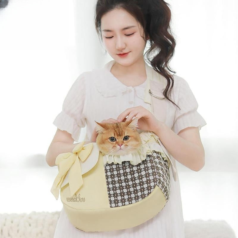 Outdoor Breathable Simple Crossbody Cat Bag photo 3