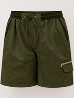 Full Size Drawstring Cargo Shorts Plus (46)