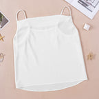 Top Loose V-neck Chiffon Tank photo 3