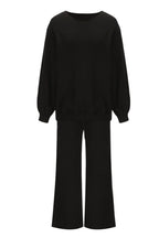 Round Neck Long Sleeve Top Pants Set (19)