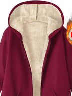 Fleece-lined Zip Up Hooded Outerwear (8)