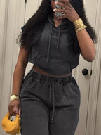 Hooded Crop Top Shorts Set (8)