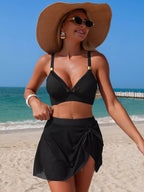 V-neck High Waist Swim Set (8)