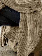 Chunky Knit Open Front Cardigan (15)