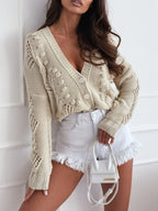 Button Up V-neck Cardigan (15)