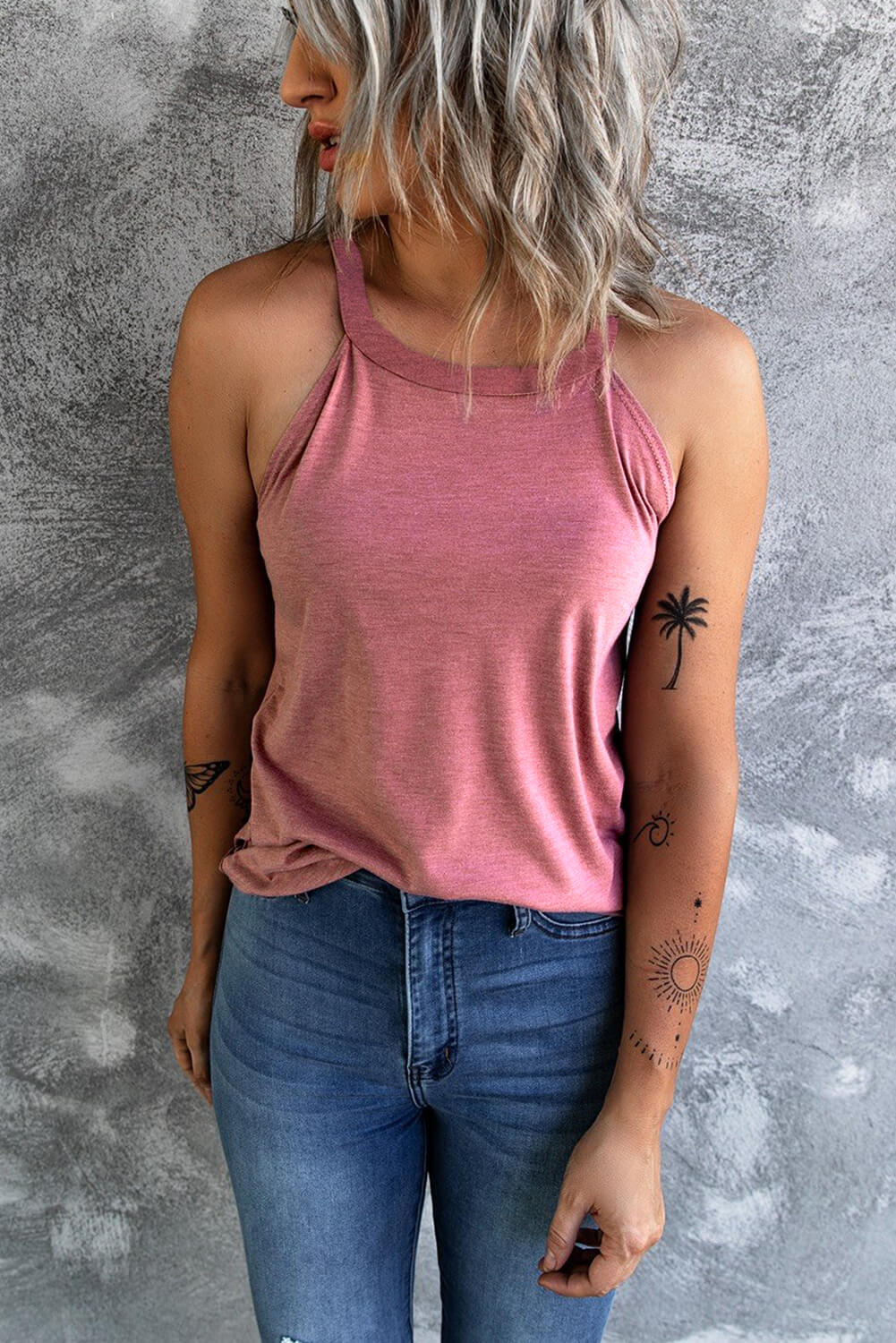 Curved Hem Grecian Tank Top (14)