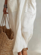 Scoop Neck Sleeveless Maxi Dress Pockets (3)