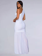 One-shoulder Ruched Bodycon Maxi Dress (17)