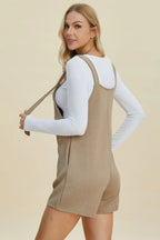 Full Size Texture Sleeveless Romper (12)