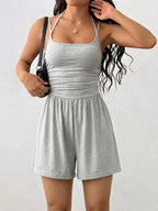 Ruched Spaghetti Strap Romper (13)