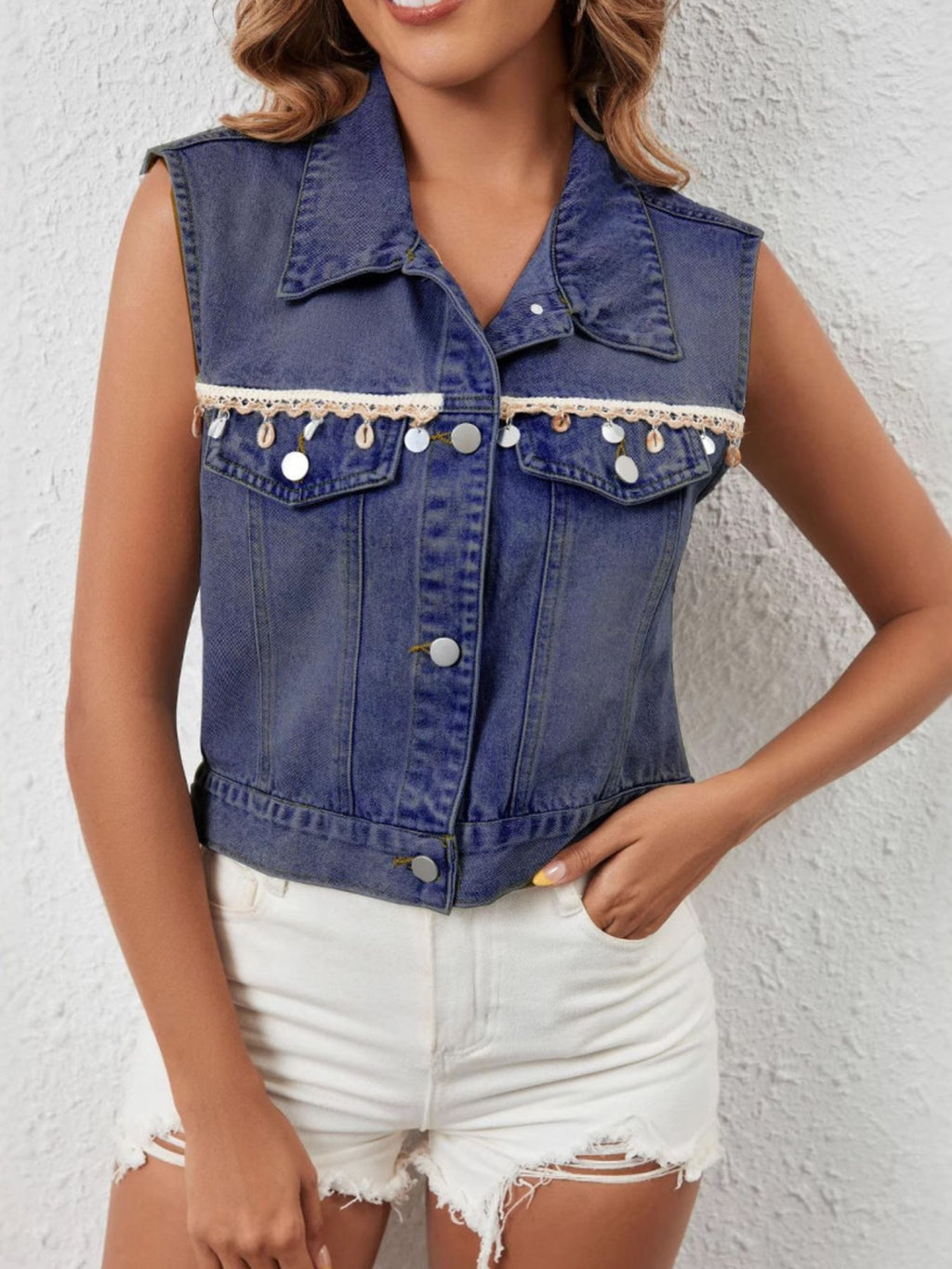 Button Up Denim Vest (6)