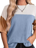 Block Half Sleeve Top (10)