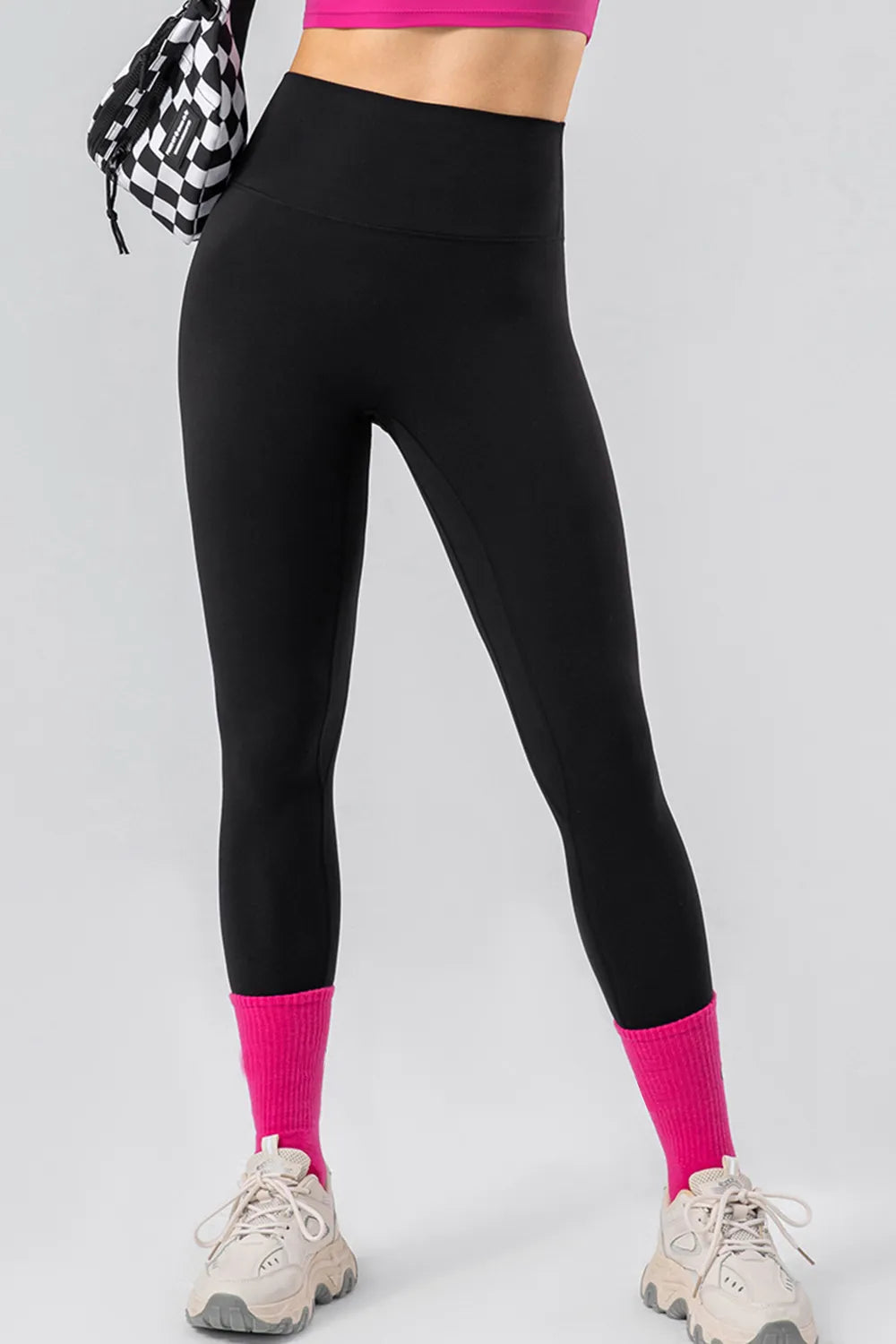 High Waist Wide Waistband Active Leggings (7)