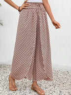 Tied Printed Wide Leg Pants (12)