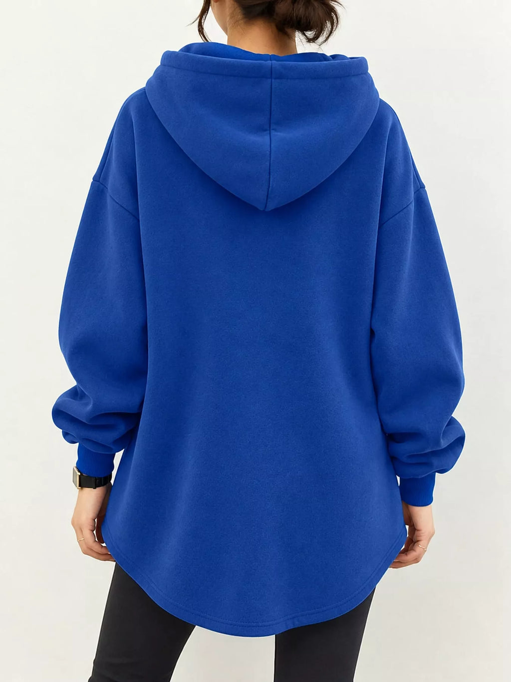 Full Size Drawstring Dropped Shoulder Hoodie Plus (12)