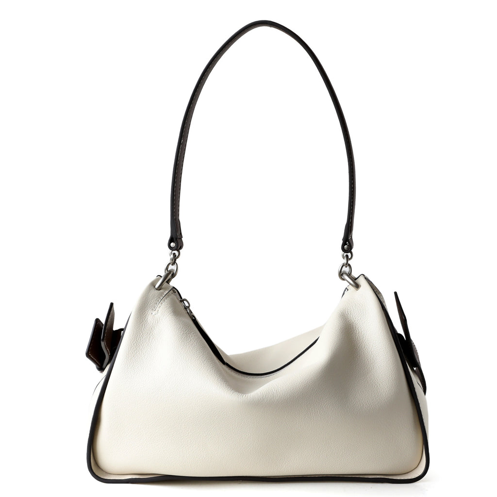 Toast-colored Casual Top-grain Leather Tote Bag variant CJYD279852001AZ|CJYD279852002BY