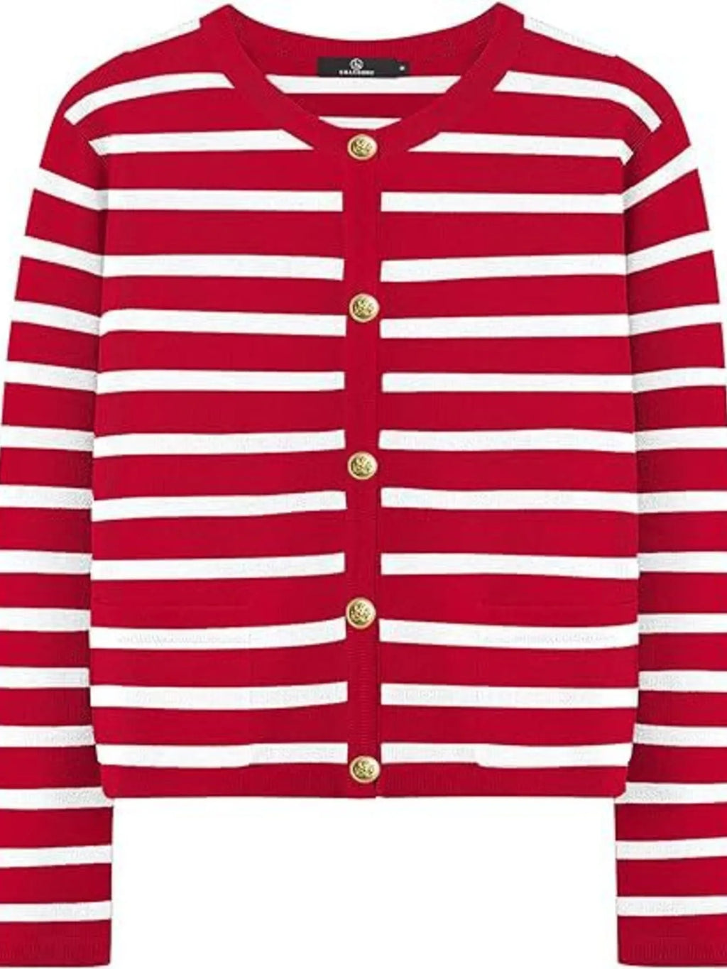 Striped Button-up Cardigan (12)