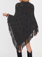 Fringe Openwork Knit Cover Up (18)