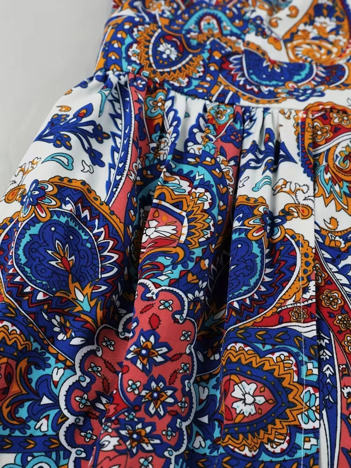 Paisley Print Sleeveless Romper (21)