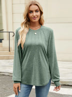Round Neck Long Sleeve T-shirt (19)