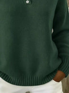 Full Size Button Detail Drop Shoulder Sweater Plus (24)