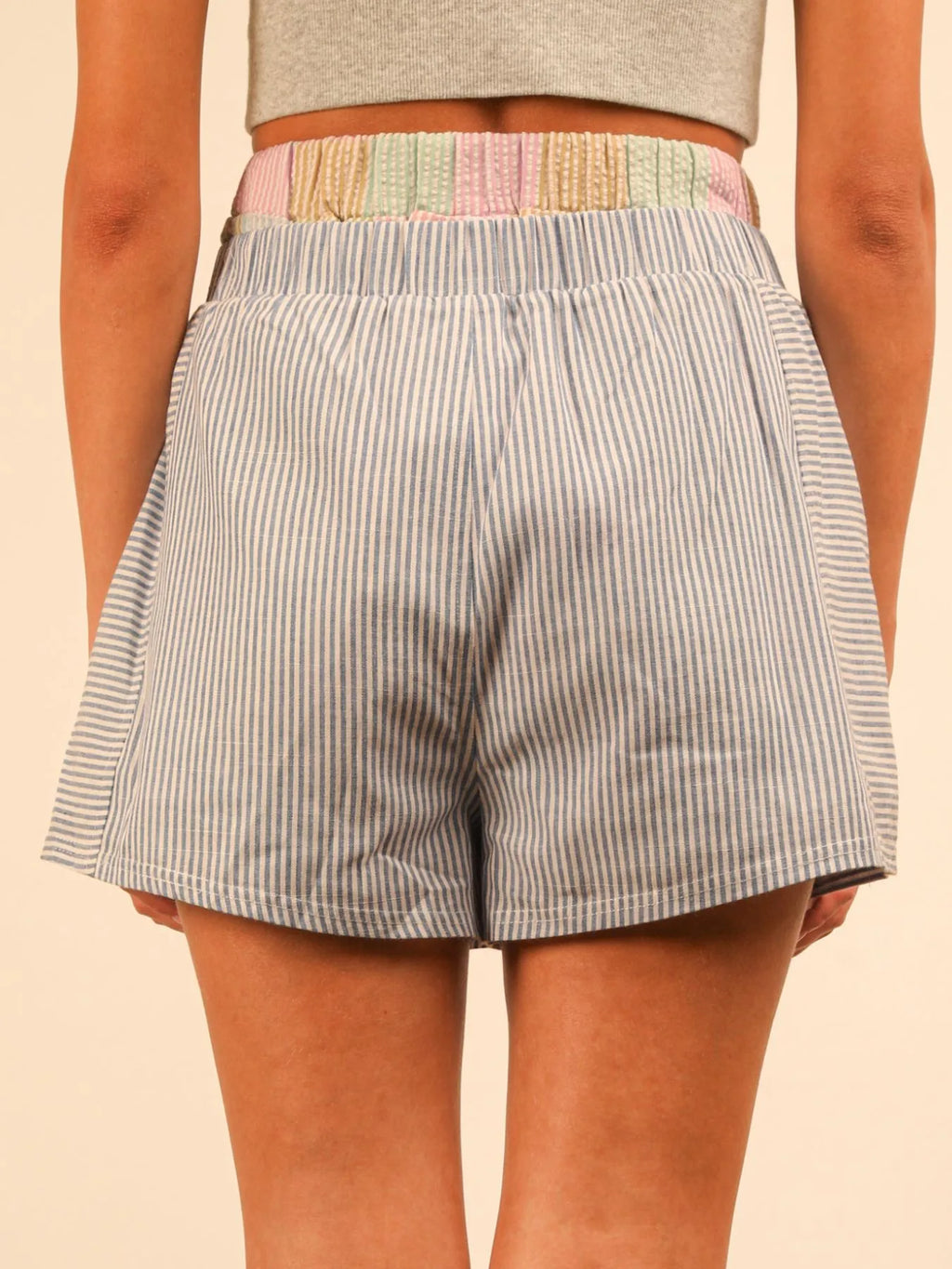 Striped High-waist Shorts (17)