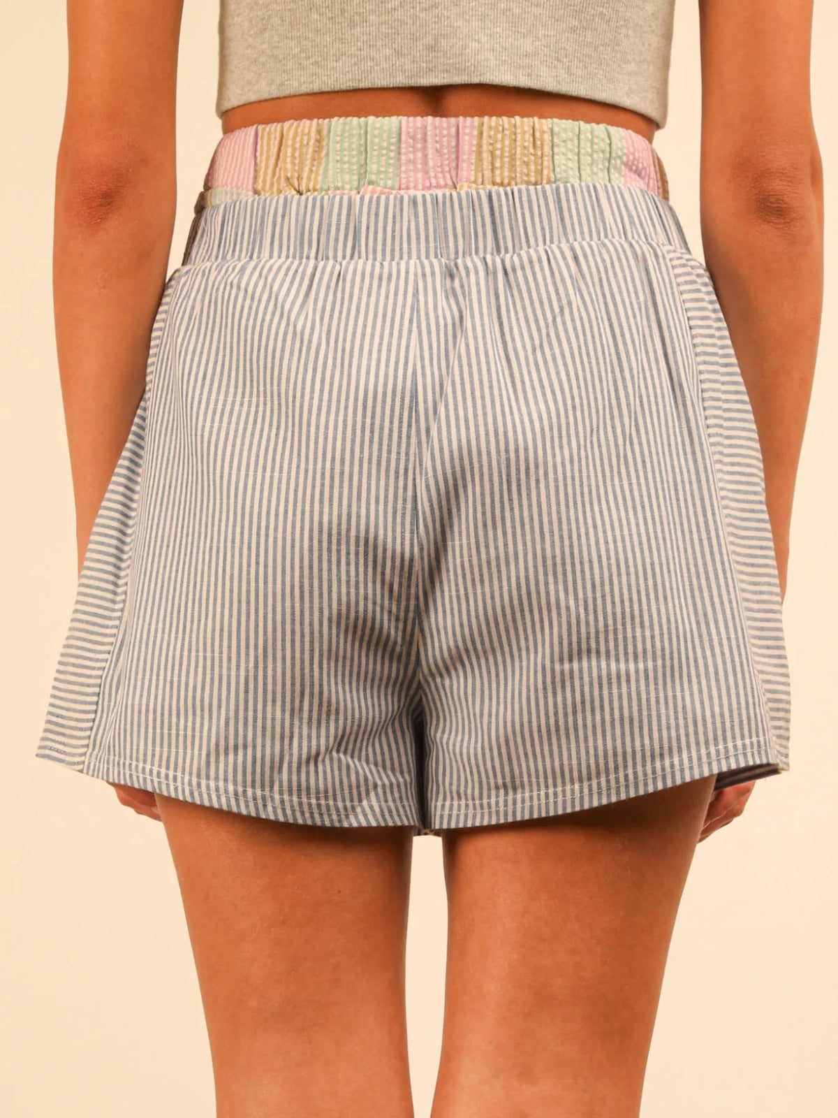 Striped High-waist Shorts (17)