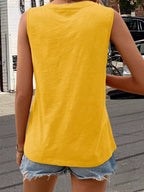 Casual V-neck Pocket Tank (13)