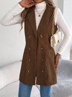 Double-breasted Long Vest Coat (12)