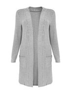 Ribbed Knit Open Front Cardigan (13)