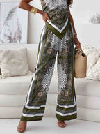 Printed Cami Wide Leg Pants Set (9)