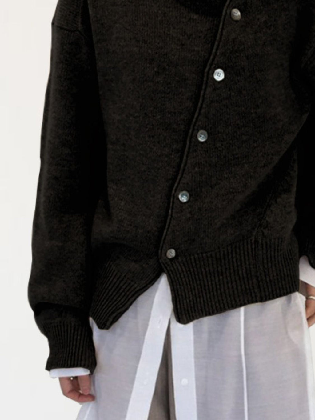 Dropped Shoulder Buttoned Cardigan (6)