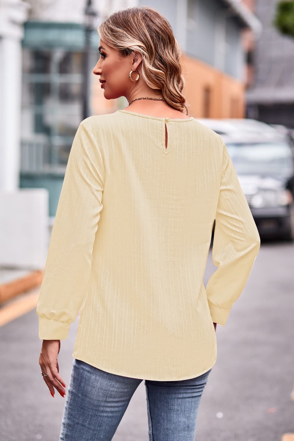 Round Neck Long Sleeve Tee (15)