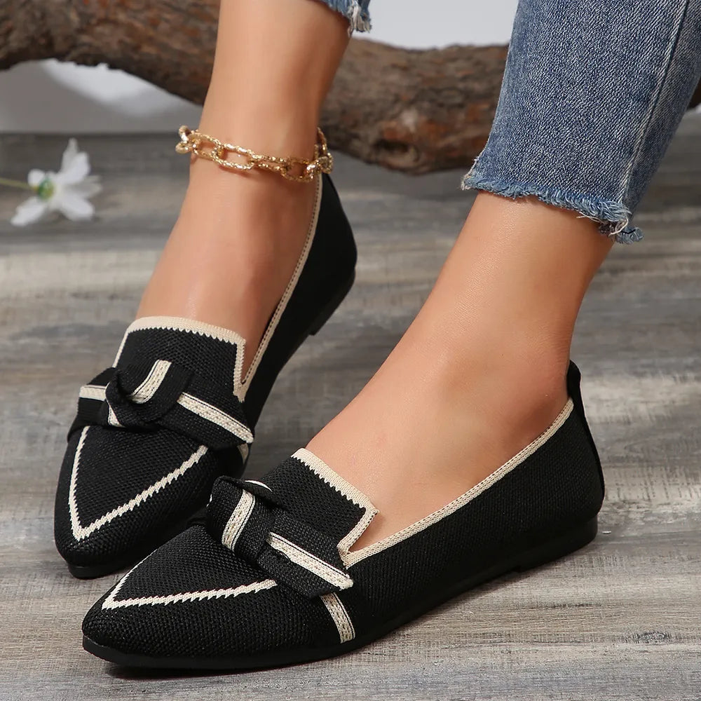 Point Toe Mesh Flat Slip-ons (2)